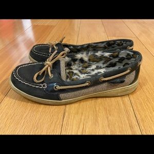Sperry Fur Lined Top Siders size 9